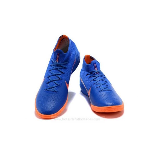 Nike Mercurial SuperflyX Elite IC Hombres Azul Naranja